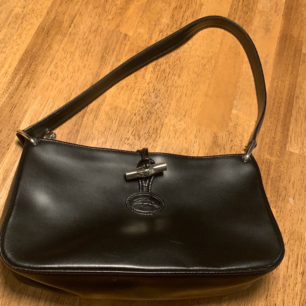 Longchamp leather purse handbag.